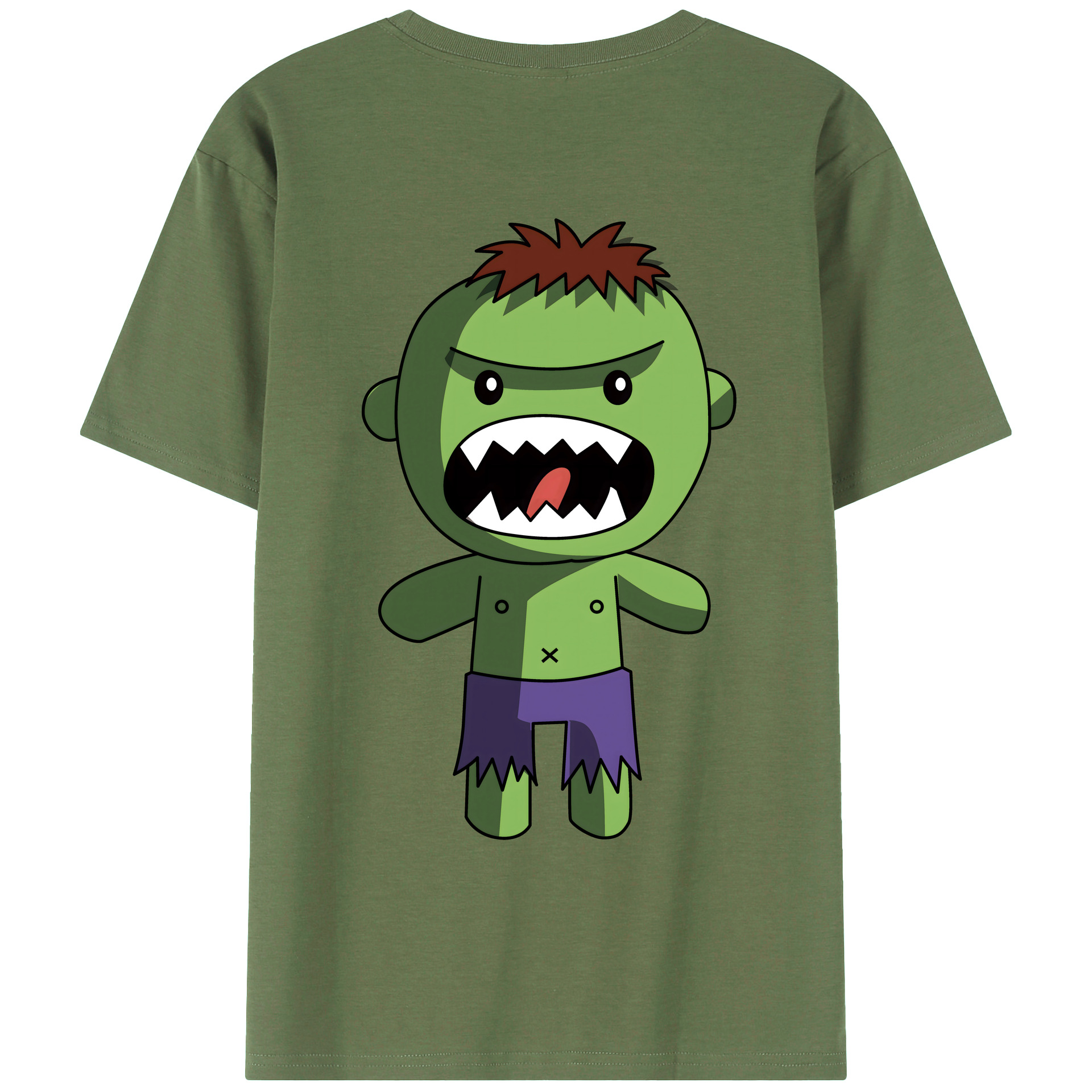 （画像用） アベンジャーズ The Avengers 綿100％ メンズ半袖Tシャツ（バックプリント） 通気性